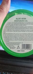 Aloe Vera gél összetevői INCI